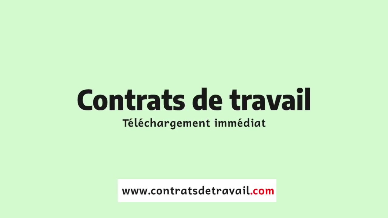 comment faire un contrat de travail cdd